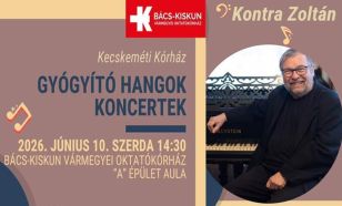 Kontra Zoltán zongoraművész lép fel a Gyógyító Hangok Koncertsorozat következő állomásán