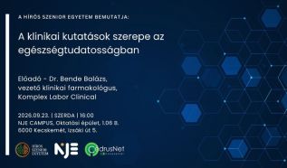 Folytatódik a Hírös Szenior Egyetem: A klinikai kutatások szerepe az egészségtudatosságban