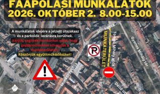 Faápolási munkálatok miatt lezárják a Tompa Mihály utca egy szakaszát