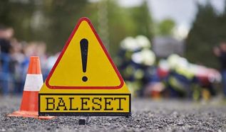 Súlyos baleset Izsák és Páhi között: Árokba borult egy kisbusz