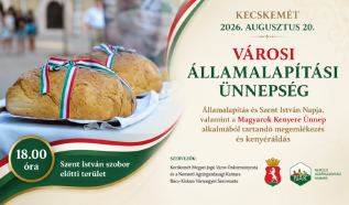 Városi államalapítási ünnepséget rendeznek Kecskeméten augusztus 20-án
