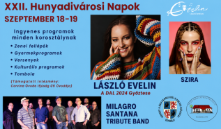 Videóban reklámozza Szira, László Evelin és a Milagro Santana Tribute Band a 22. Hunyadivárosi Napokat