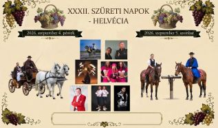 Pénteken kezdődik a XXXII. Szüreti Napok Helvécián
