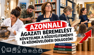 Béremelést követelnek a közgyűjteményi és közművelődési dolgozók