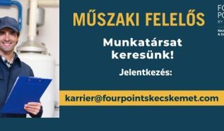 Új karrierlehetőségek Kecskeméten: Műszaki felelőst keres a Four Points by Sheraton Hotel