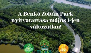Változatlan nyitvatartással és ingyenes parkolással várja látogatóit a Benkó Zoltán Park május 1-jén