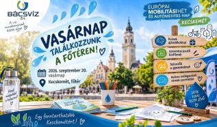 Jövő vasárnap a főtéren várja az érdeklődőket a BÁCSVÍZ