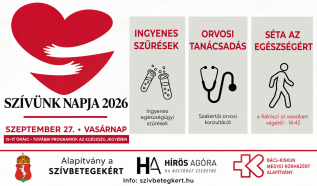 Szívünk Napja Kecskeméten: szűrések, tanácsadás és közös mozgás a Főtéren
