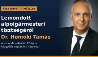 Dr. Homoki Tamás lemondott alpolgármesteri tisztségéről
