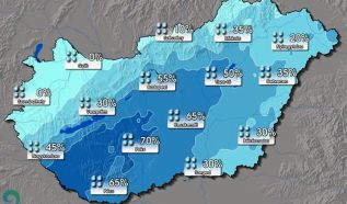 Kiadós eső érkezhet az ország több pontján szombaton
