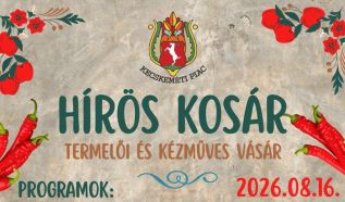 Csípős vasárnap a Hírös Kosárban – Paprikás ízekkel és családi programokkal várják a kecskemétieket