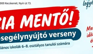 Szia Mentő! – Elsősegélynyújtó versenyt rendeznek általános iskolásoknak Kecskeméten