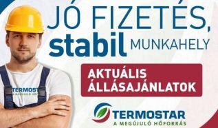 Víz-, gáz-, fűtésszerelő munkatársat keres a TERMOSTAR Kft.