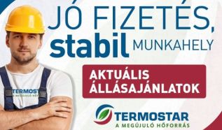 Víz-, gáz-, fűtésszerelő munkatársat keres a TERMOSTAR Kft.