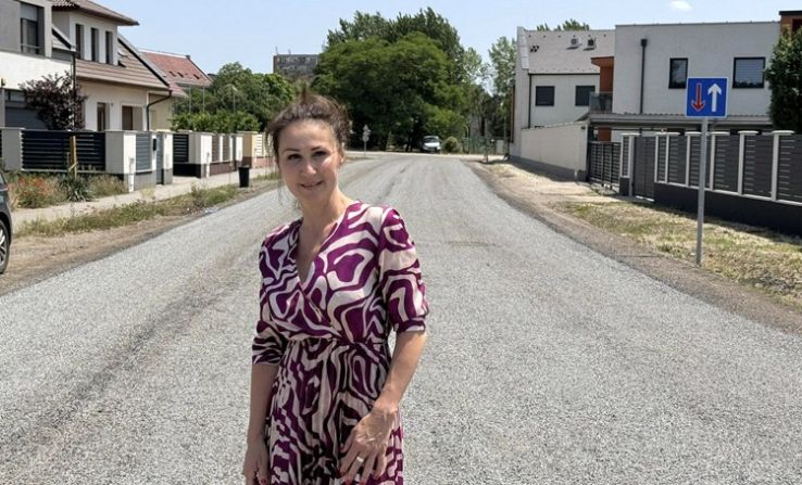 Újra mart aszfaltot kapott az Irinyi út Dombi Lajos utca és Károly Róbert körút közötti szakasza