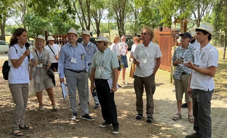 Az Entente Florale Europe nemzetközi zsűrije a Kecskeméti Arborétumba is ellátogatott