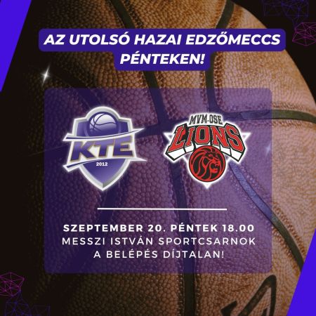 Duna Aszfalt-DTKH Kecskemét: Változás az utolsó felkészülési meccs időpontjában