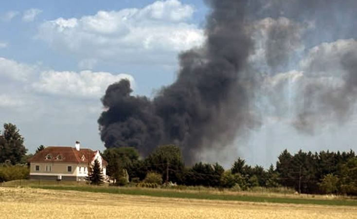 Kigyulladt a szeméttelep Kecskemét külterületén