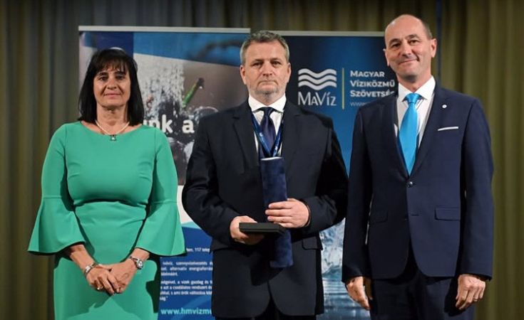 Rangos szakmai elismerést kapott a BÁCSVÍZ Zrt. csoportvezetője