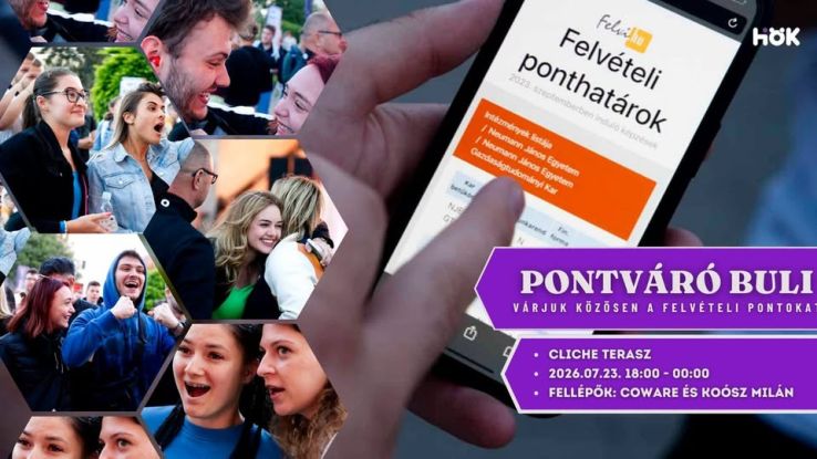 Pontváró bulit rendez a Neumann János Egyetem Hallgatói Önkormányzata Kecskeméten