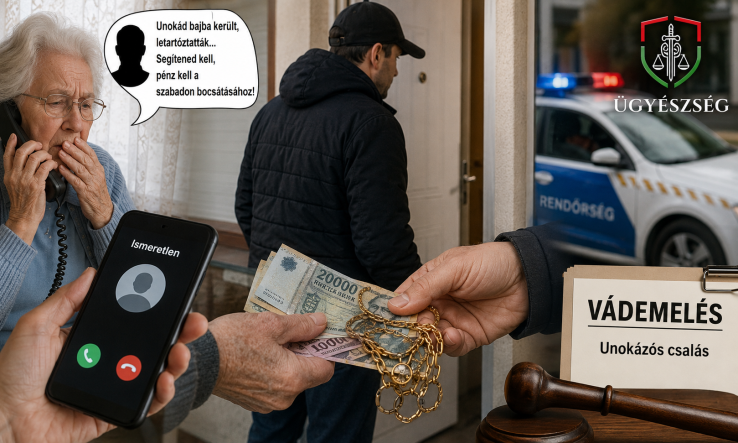 Pénzfutárként vett részt az „unokázós” csalásokban