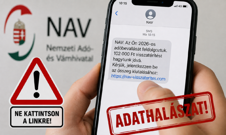 Megjött a NAV-os SMS? Ne kattintson, mert könnyen ráfizethet!