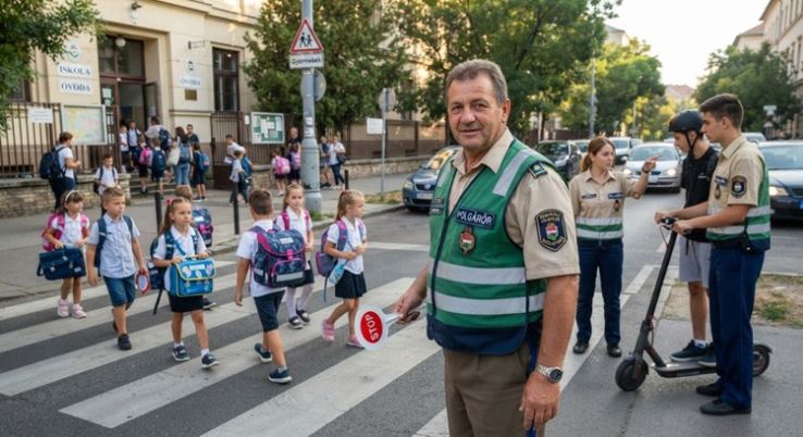 A polgárőrök idén is ott lesznek az óvodák és iskolák környékén