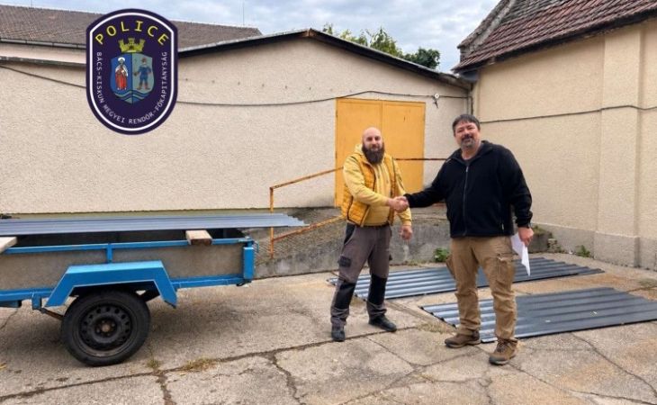 Másnapra meglettek az ellopott tetőlemezek
