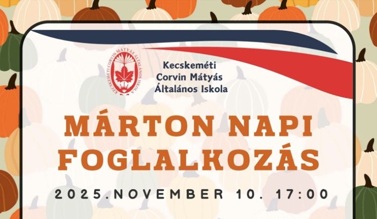 Márton-napi foglalkozás a Corvin Mátyás Általános Iskolában