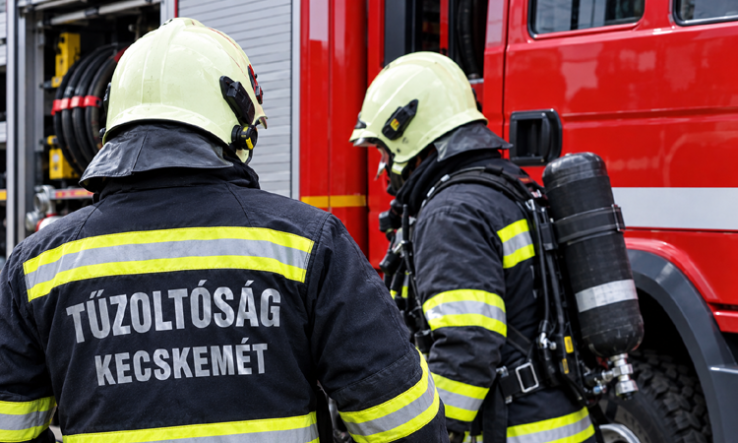 Tűz volt egy kecskeméti hulladékfeldolgozó üzem területén