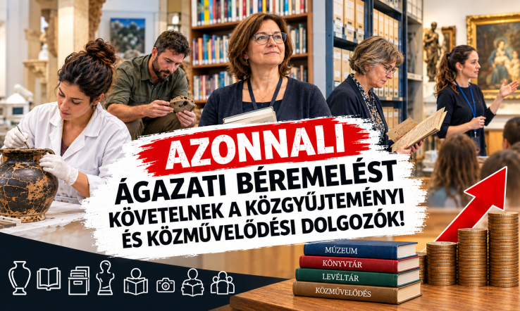 Béremelést követelnek a közgyűjteményi és közművelődési dolgozók