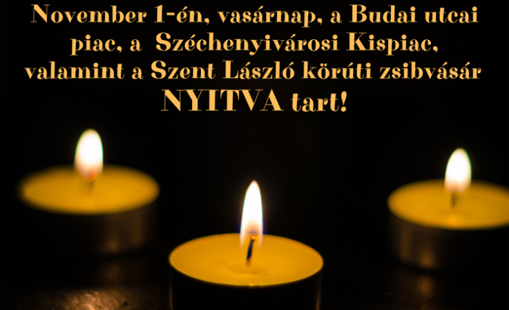 Ünnepi nyitvatartás a kecskeméti piacokon