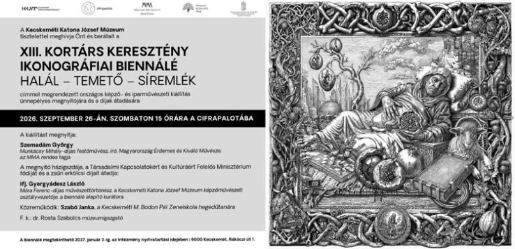 A temető, a síremlék és a gyász kortárs keresztény megfogalmazásai – 147 alkotó művei a Cifrapalotában