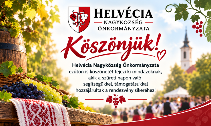 Balogh Károly köszönetet mondott a Helvéciai Szüreti Napok résztvevőinek