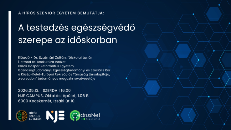 Szezonzáró előadás a Hírös Szenior Egyetemen – Az egészséges időskor kerül fókuszba