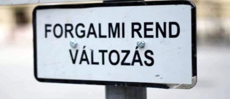 Forgalmi rend változás az eső miatt Kecskemét térségében