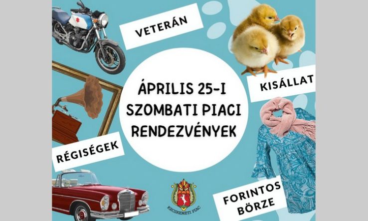 Szombati piacprogramok Kecskeméten: kisállatvásár, börzék és régiségpiac