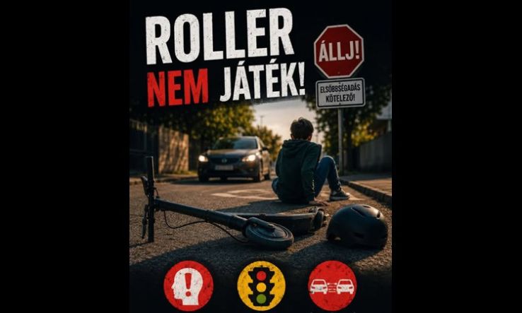 Elektromos rolleres balesetek okozói és sérültjei voltak Kecskeméten gyerekek