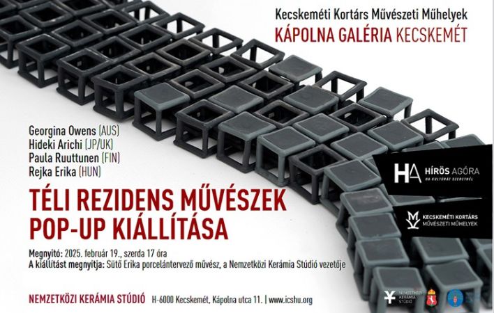 Téli rezidens művészek pop-up kiállítása a Kápolna Galériában
