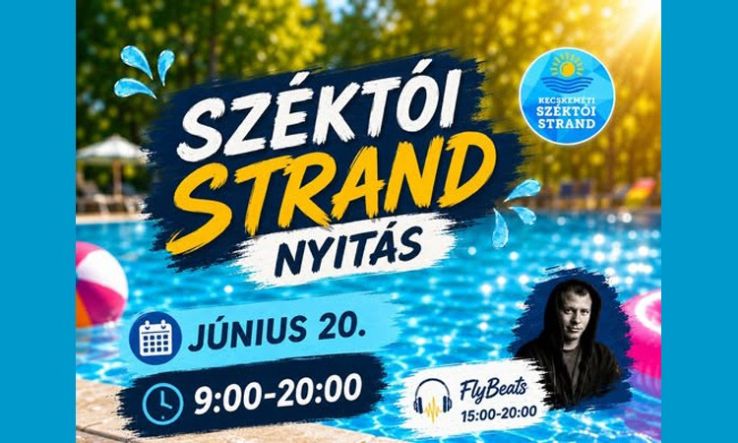 Indul a nyár: június 20-án megnyitja kapuit a Széktói Strand