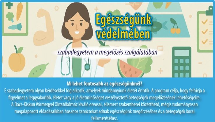 Egészségünk védelmében szabadegyetem: Útmutató a változó diétás trendek világában