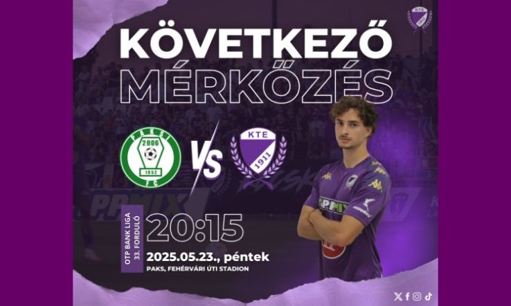 Pénteken Pakson zárja az idényt a Kecskeméti TE