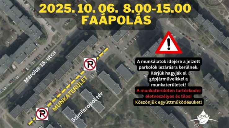 Faápolás a Szimferopol téren