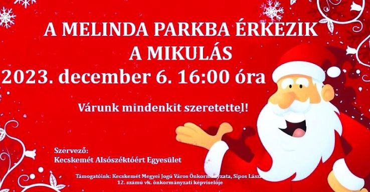 Lovas kocsival fog érkezni a Mikulás a Melinda Parkba