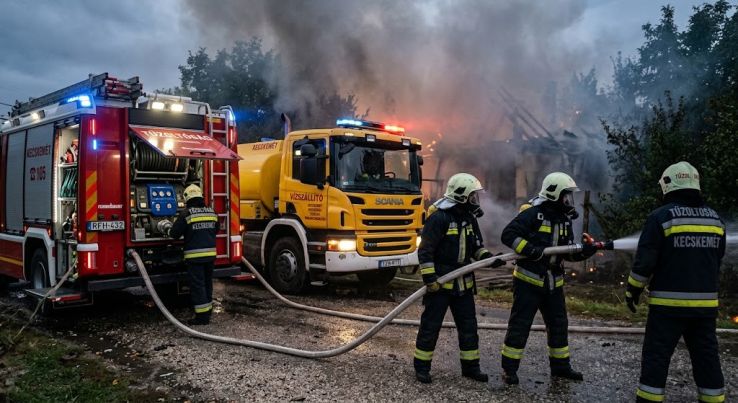 Tűz ütött ki egy kecskemét-kadafalvai házban