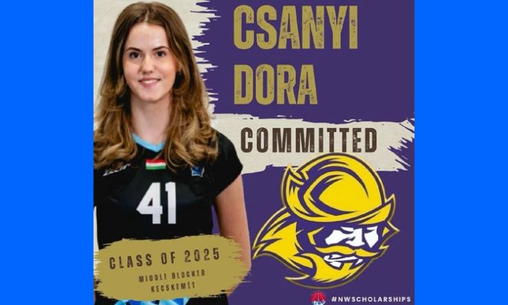 Csányi Dóra, a kecskeméti női röplabdacsapat centere, teljes sportösztöndíjat nyert a Dodge City Community College-ba