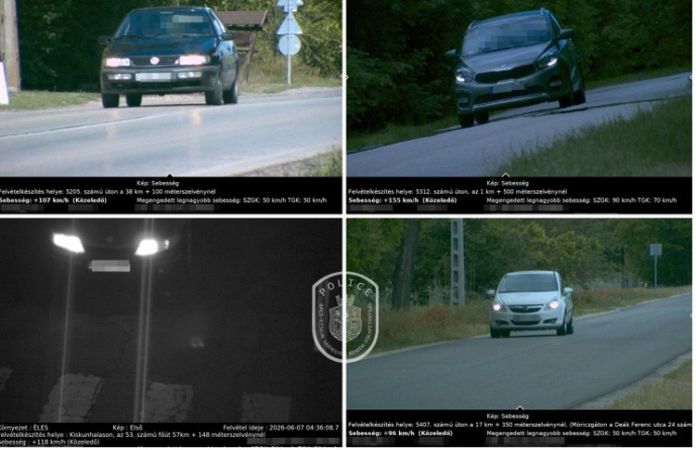 1343 gyorshajtó és 18 ittas sofőr egy hét alatt Bács-Kiskunban