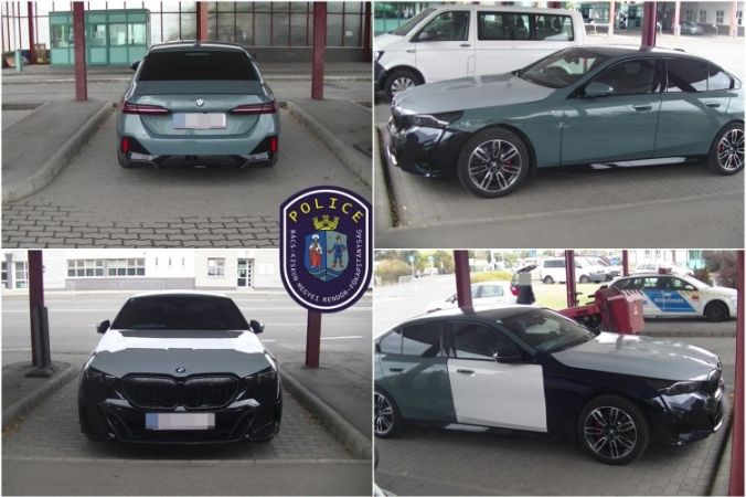 Körözött BMW-t fogtak Tompánál