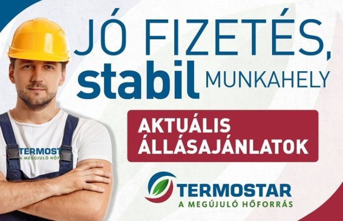 Víz-, gáz-, fűtésszerelő munkatársat keres a TERMOSTAR Kft.
