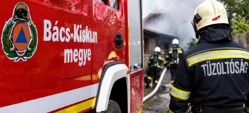 Csarnok égett Lajosmizsén